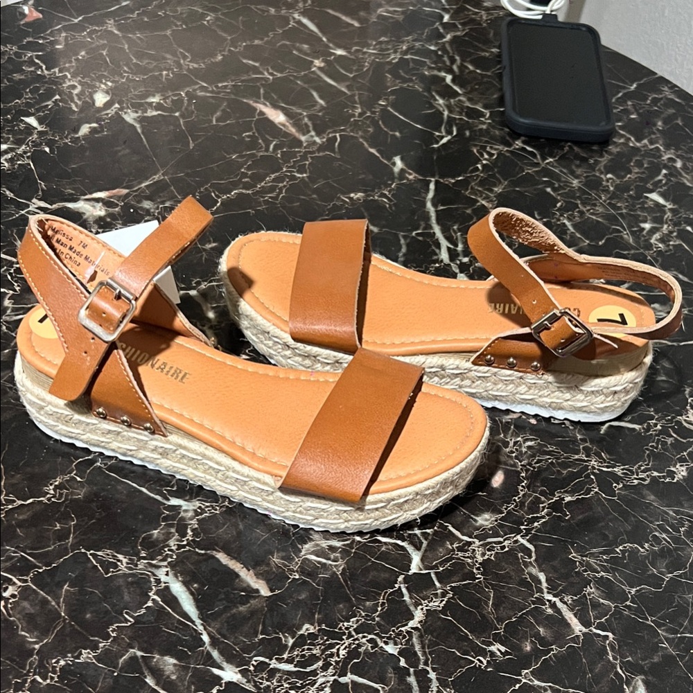 Elegant Tan Espadrille Sandals